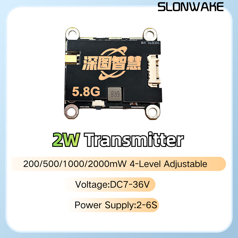 SLONWAKE 5.8G 56CH 2W transmit - Fpv Drone Transmitter recension och pris