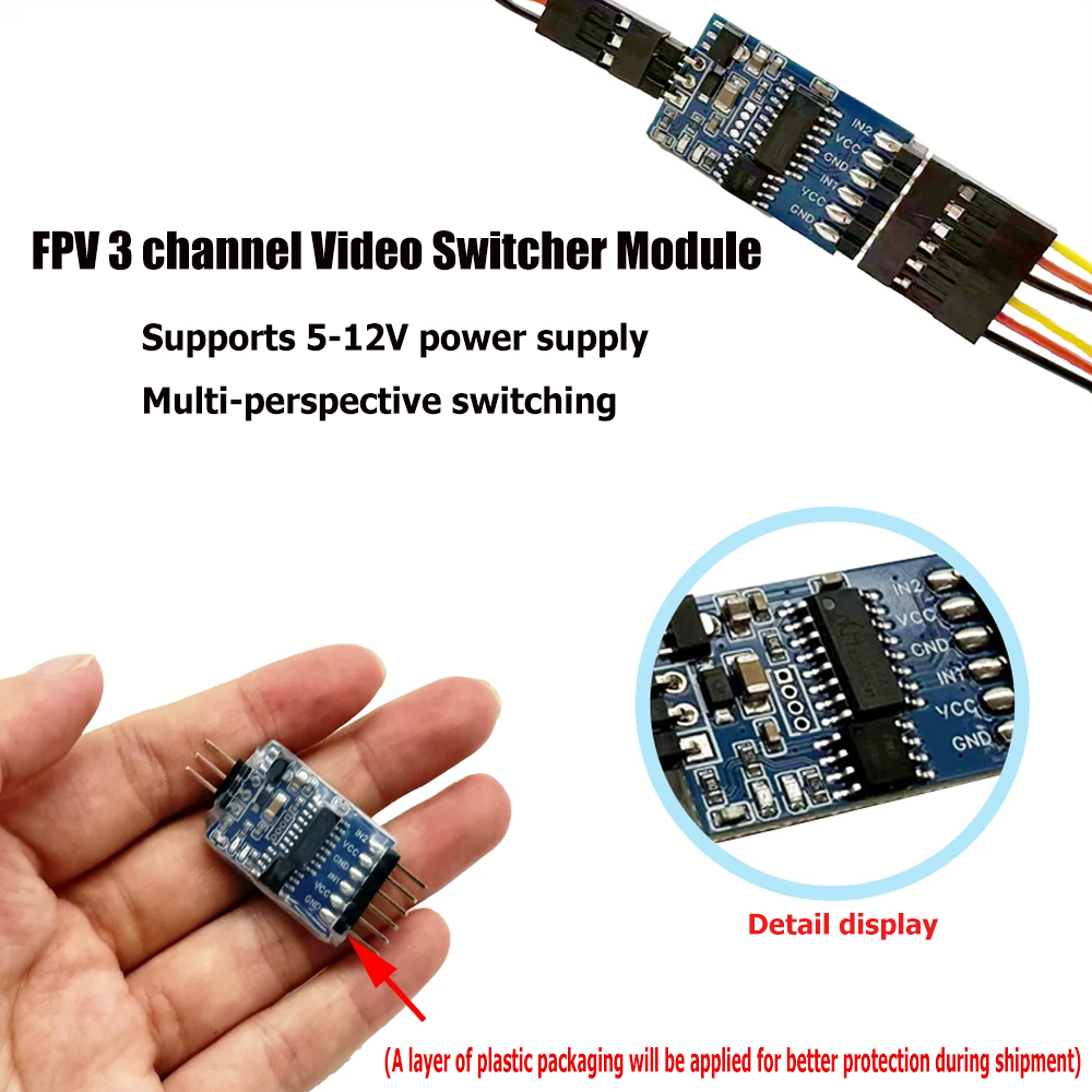 5.8G 3 Channel Video Switcher  - Fpv Drone Motor recension och pris